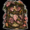 Pink Plant Cabinet Sticker