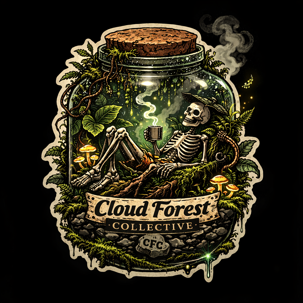 Skeleton Terrarium Sticker