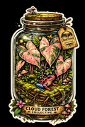 Pink Jungle Jar Sticker